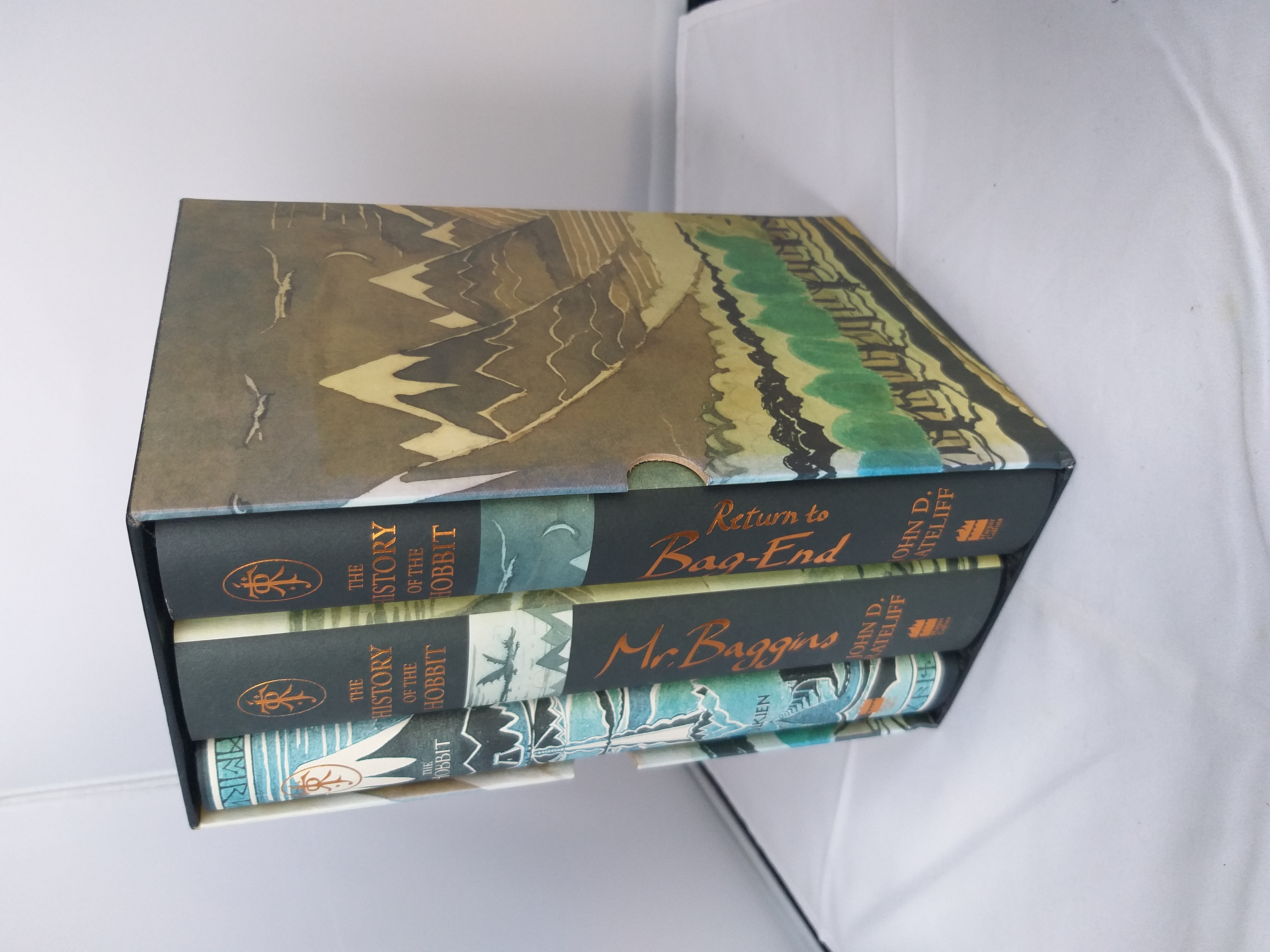 The History of The Hobbit Boxed Set by J.R.R. Tolkien & John D. Rateliff (HarperCollins, 2007) – 3-Volume Set