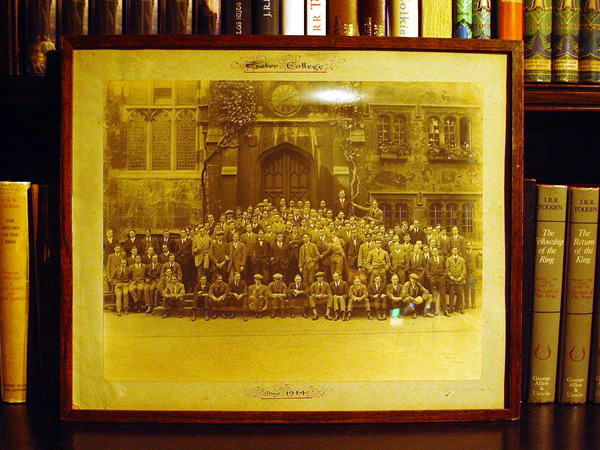 the men of Exeter College Oxford in June 1914