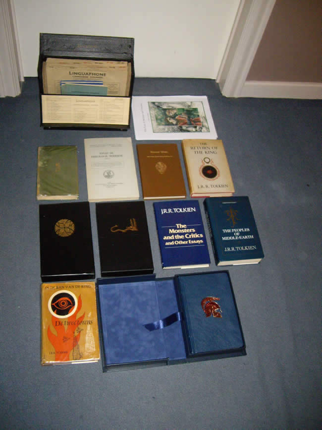 Tolkien books and Tintin comics