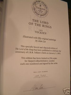 The Lord of the Rings: A Rare Signed Special Edition for Tolkien Enthusiasts 6