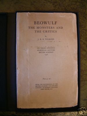 Beowulf The Monsters and the Critics by JRR Tolkien 