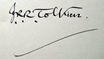 Tolkien autograph, is my signed Tolkien book a fake, facsimile or a true Tolkien signature