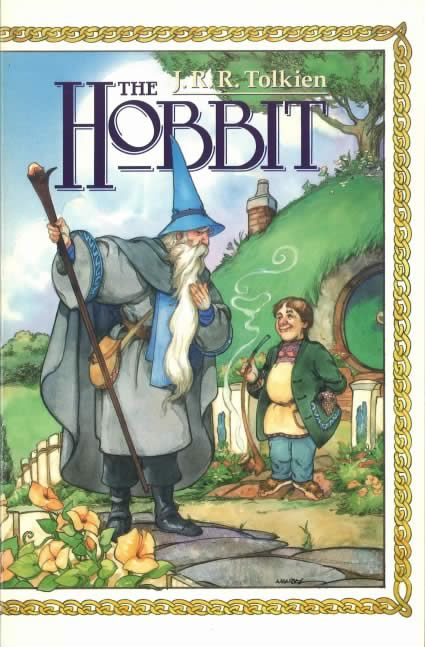 The Hobbit by J.R.R. Tolkien illustrated by David T. Wenzel book 1