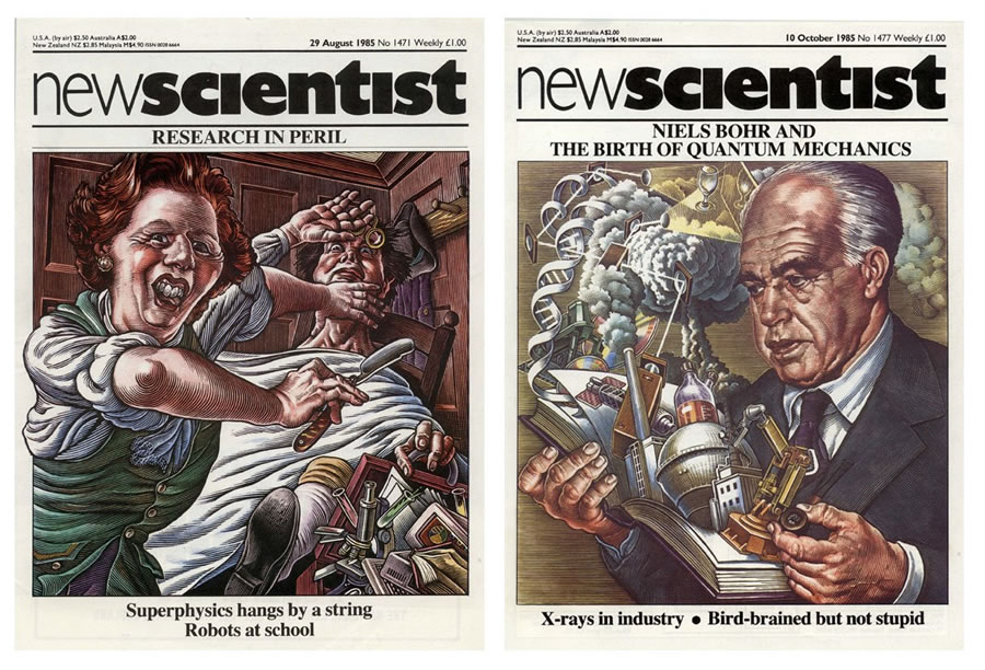 Cover art by Bill Sanderson for the New Scientist
