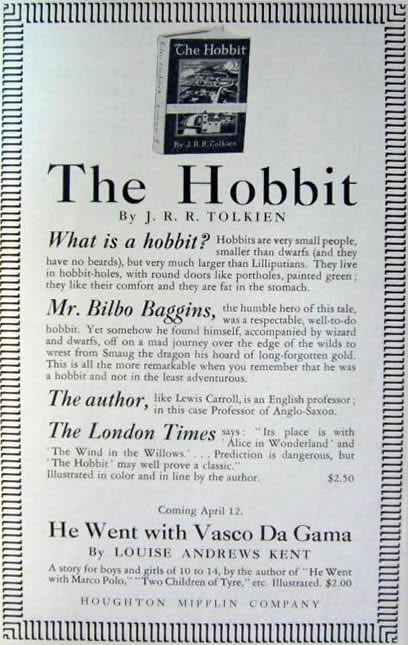 The Horn Book Magazine The Hobbit Advertisment