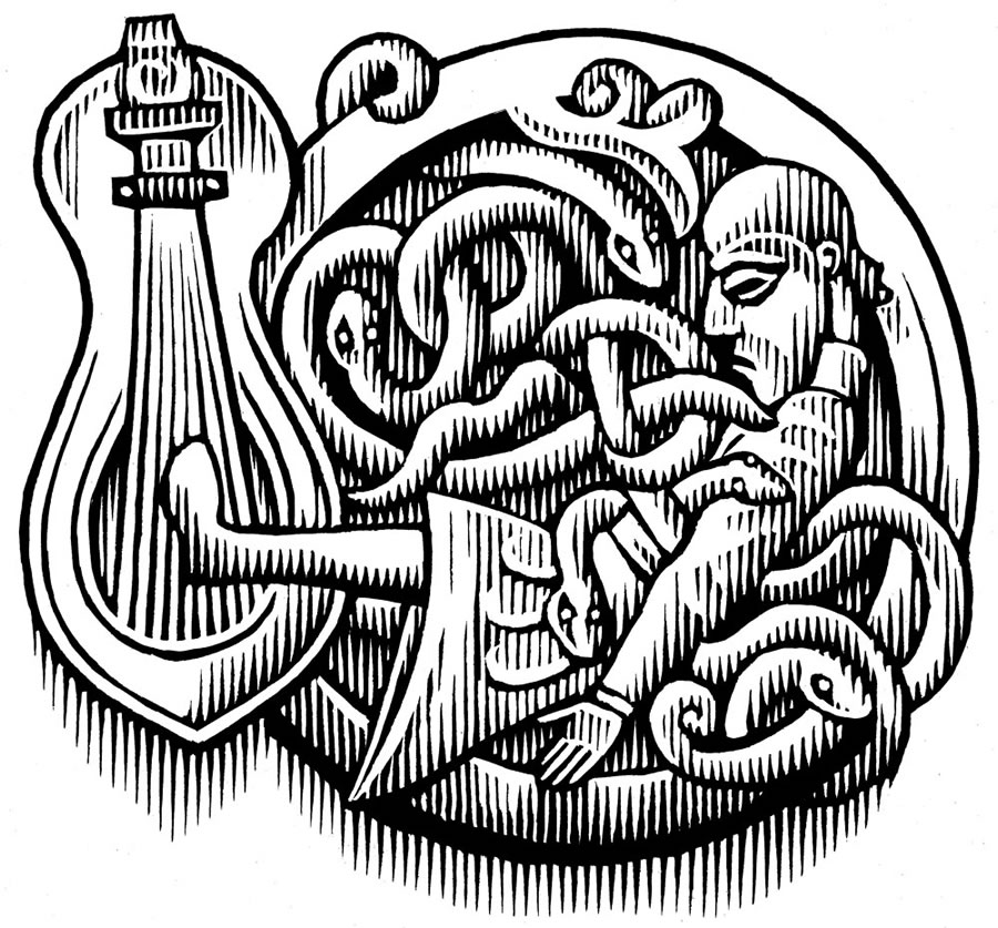 Bill Sanderson illustration Snakepit