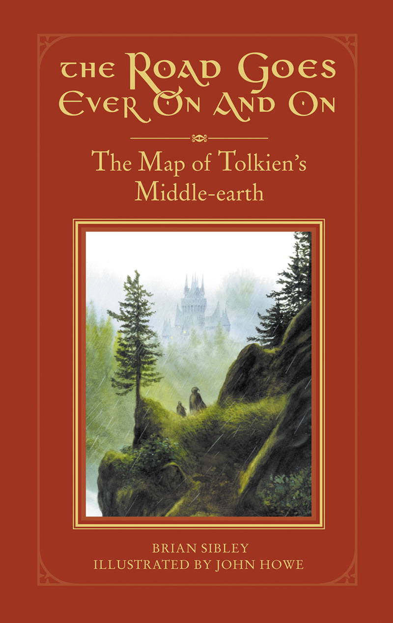The Road Goes Ever On The Map of tolkien's Middle-earth 