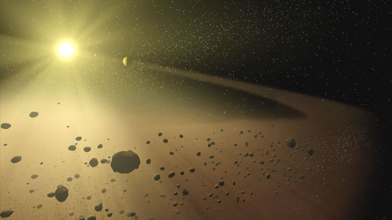 Asteroid 2675 Tolkien in the main asteroid belt