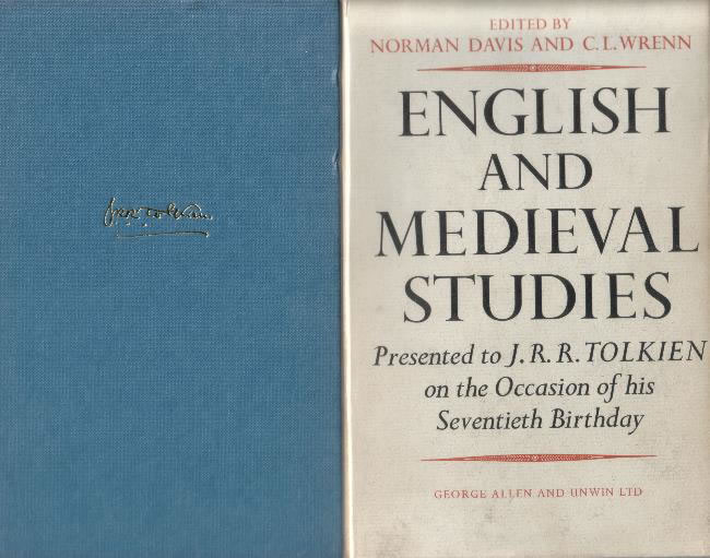 English and Medieval Studies. Allen & Unwin. 1962.