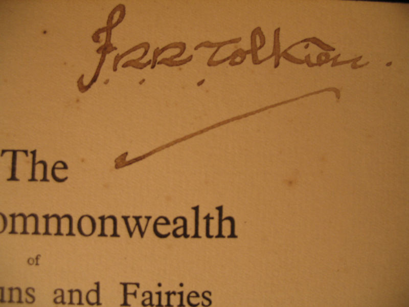 Forgery of tolkien's signature