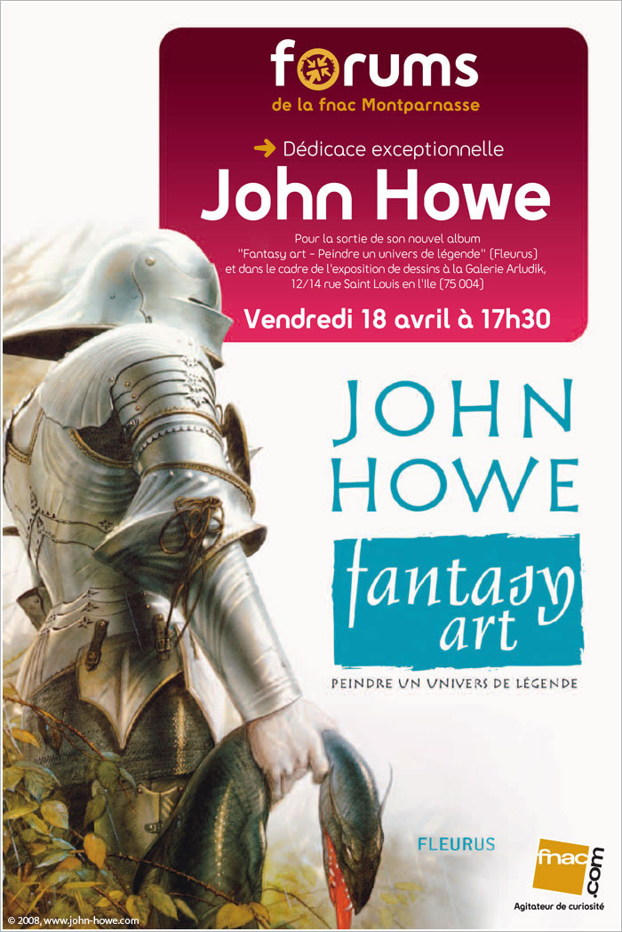 John Howe signing event in Paris