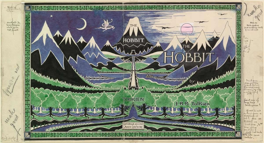 The Hobbit design by J.R.R. Tolkien