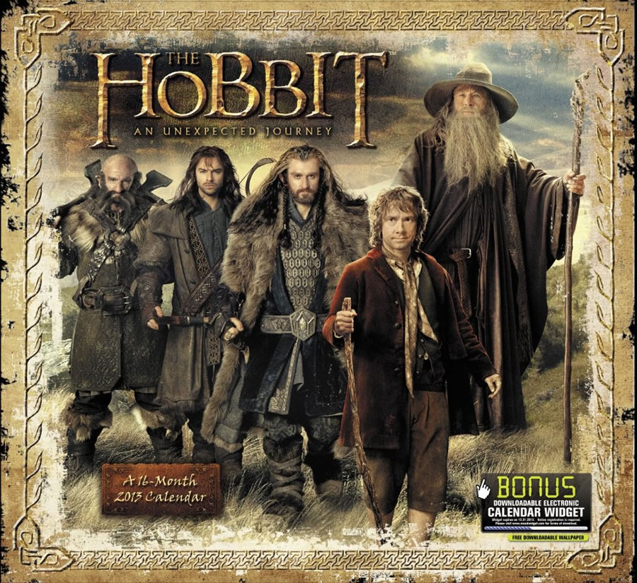 The Hobbit an Unexpected Journey 2013 Calendar