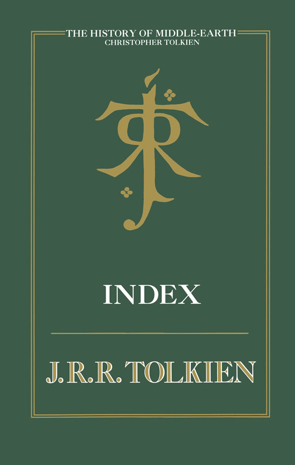 The History of Middle-earth Index