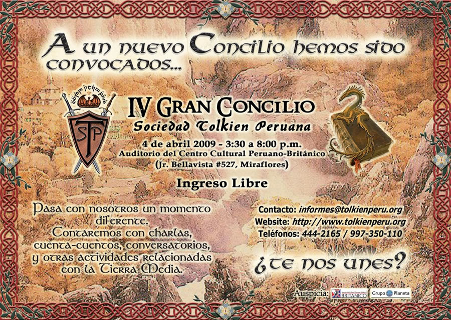 The Peruvian Tolkien Society invites all to take part of a stroll through Middle-earth
