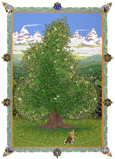 Niggle's first sight of the Tree by Ruth Lacon.