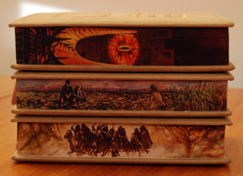 Lord of the Rings themed foreedge paintings