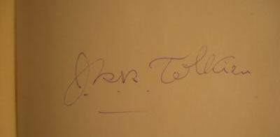 Nice looking but fake Tolkien autograph