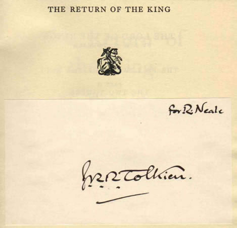 The Return of the King Signed by J.R.R. Tolkien