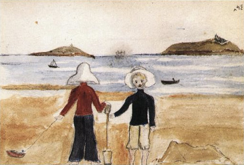 Untitled (Two Boys at the Seaside) Tolkien art