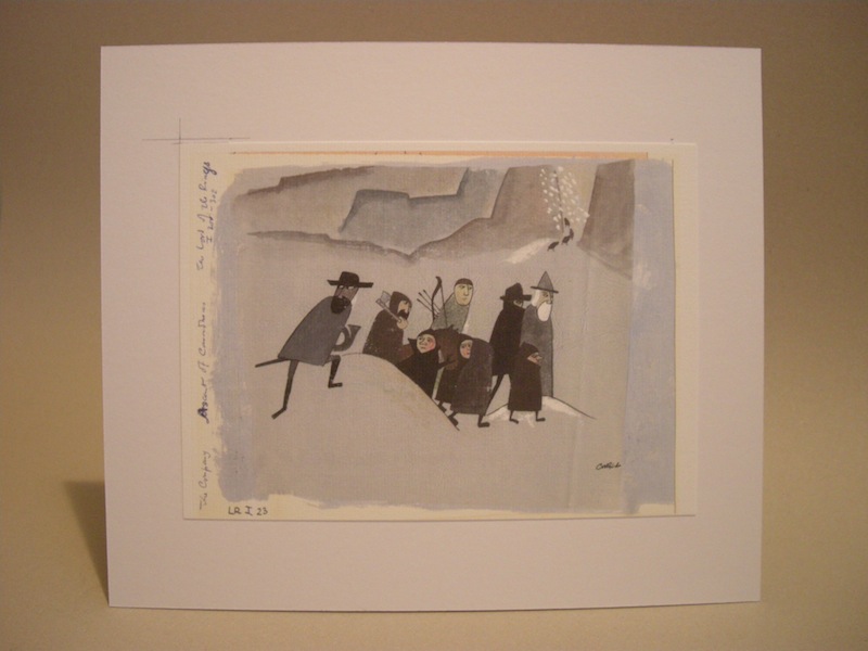 The Company Ascent of Caradhras by Cor Blok - limited edition print