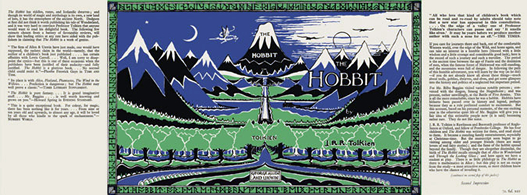 Facsimile Dustjacket from The Hobbit by J.R.R. Tolkien, 1937 2nd edition