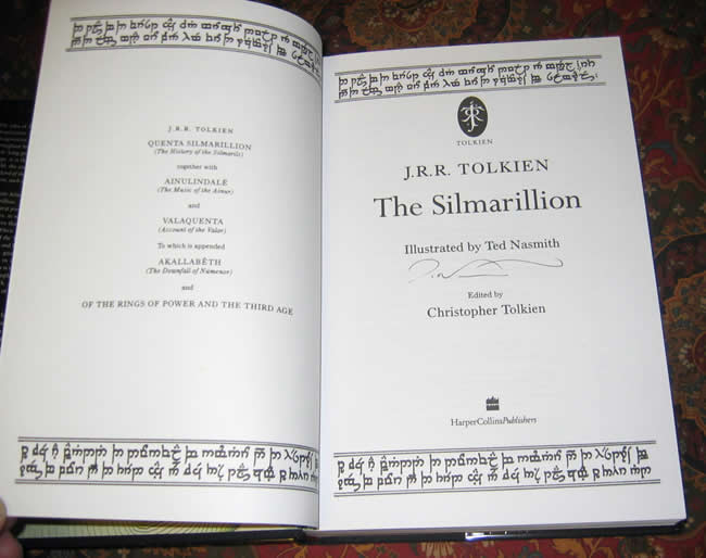 The Silmarillion by J.R.R. Tolkien - Signed by Illustrator Ted Nasmith, As New 4