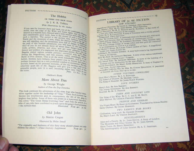 the George Allen & Unwin Summer Announcements 1937 catalog