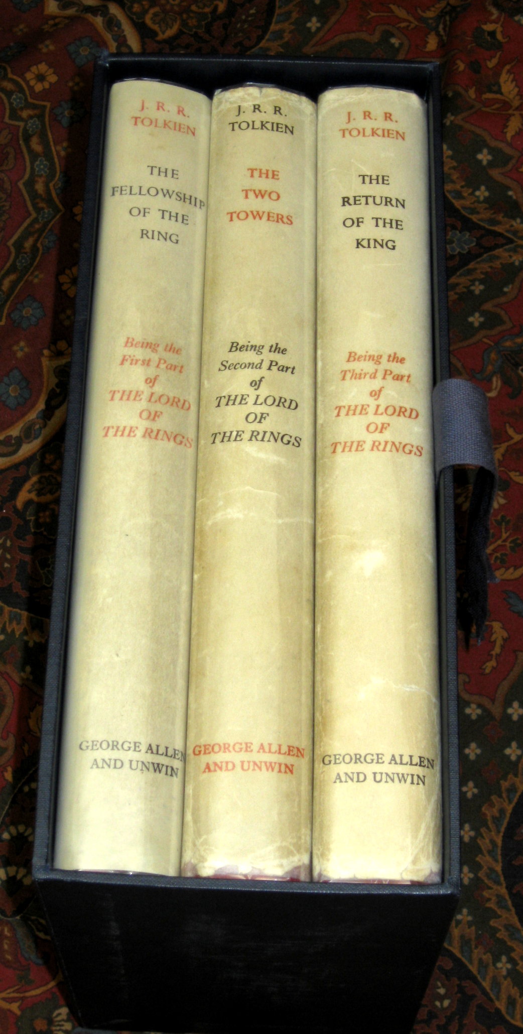 A beautiful, collectable set of first editions of this classic of fantasy literature. 