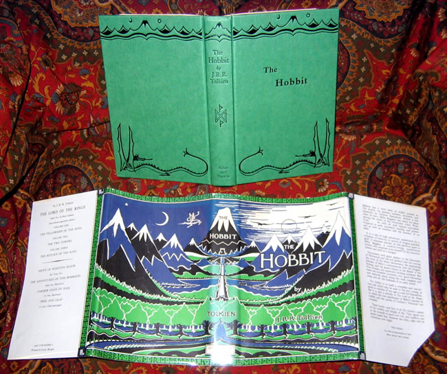The Hobbit, or There and Back Again, 1974 Allen & Unwin 3rd Edition 9th impression with 5 color plate's, original dustjacket