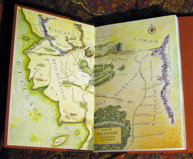 Tolkien map in Deluxe Silmarillion