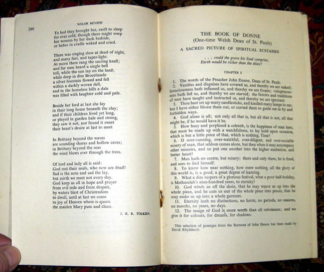 Rare Tolkien poem in near fine booklet
