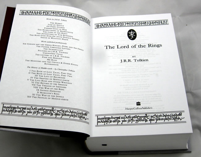 Deluxe lotr title page