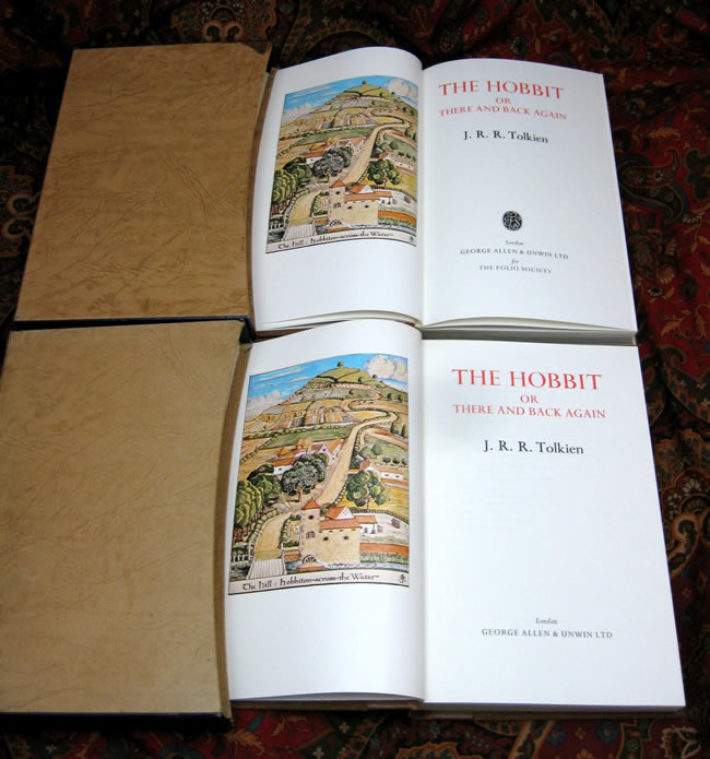 The Hobbit, or There and Back Again, by J.R.R. Tolkien. These are the 1976 Folio Edition, 1st Impression's.