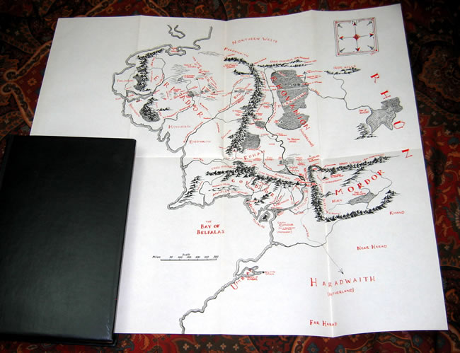 Map from Lord of the Rings