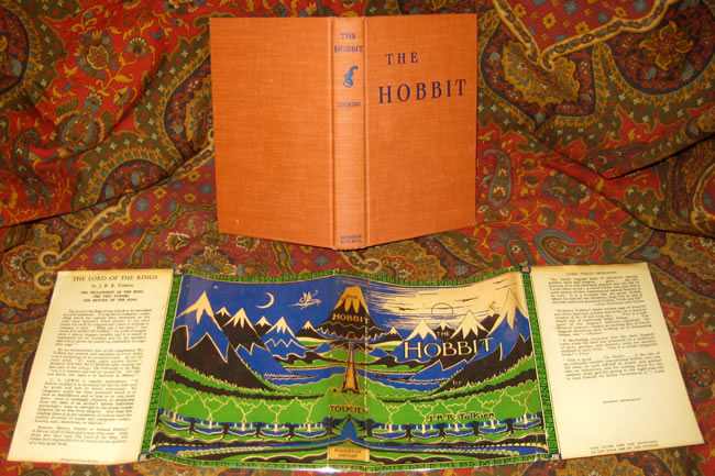 The Hobbit or There and Back Again, 1956 8th Impression with dustjacket, 2nd American Edition