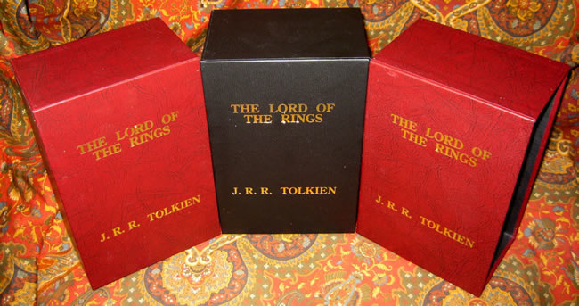 The Lord of the Rings, Custom Slipcase Gilt Stamped Faux Leather covered, for the UK and US 1st or 2nd Editons