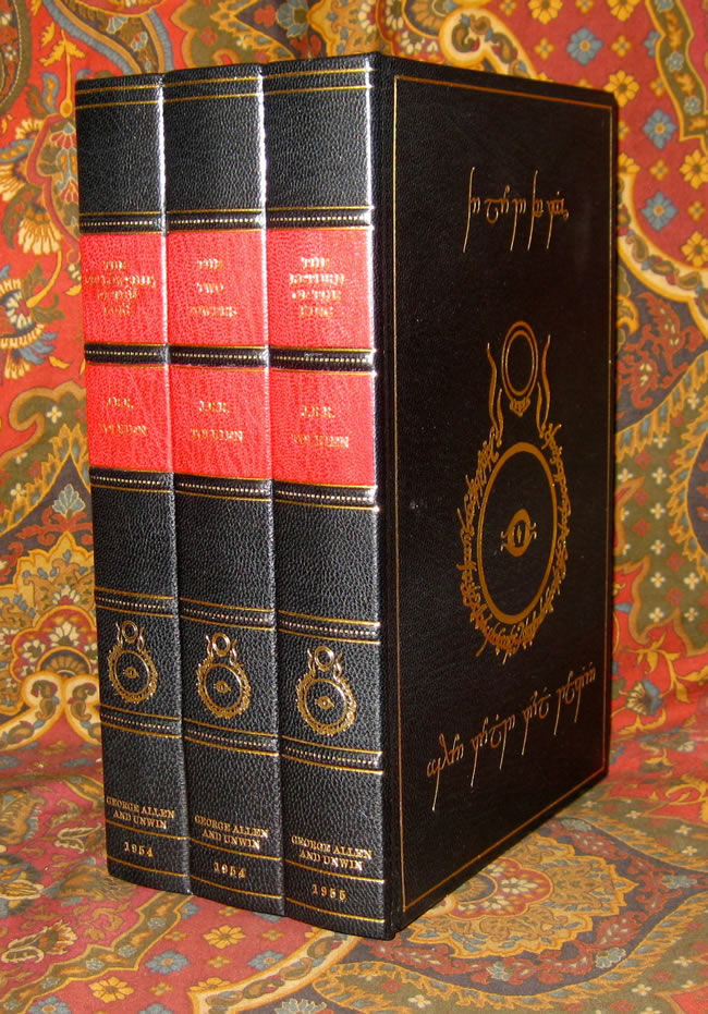 The Lord of the Rings, 1st UK Edition, 1st Impression Set, in Custom Fine Bindings, with matching Full Leather Clamshell Case