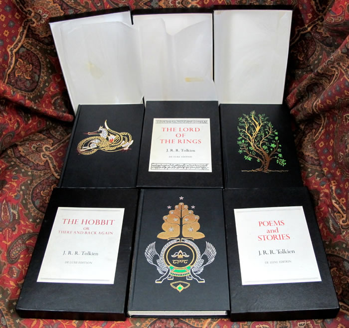 The Lord of the Rings, The Hobbit, and Poems and Stories - Allen & Unwin De Luxe Editions in Tray Case's