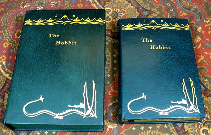 The Hobbit, or There and Back Again, 1st UK Edition, 2nd Impression, Custom Fine Binding Full Leather Clamshell Case