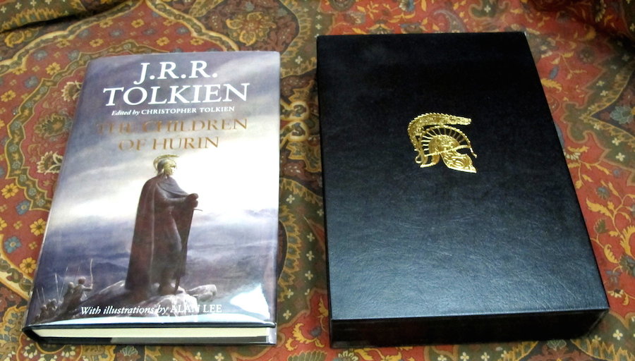 The Children of Hurin - 1st US Edition Signed By Christopher Tolkien & Alan Lee on Publishers Bookplate