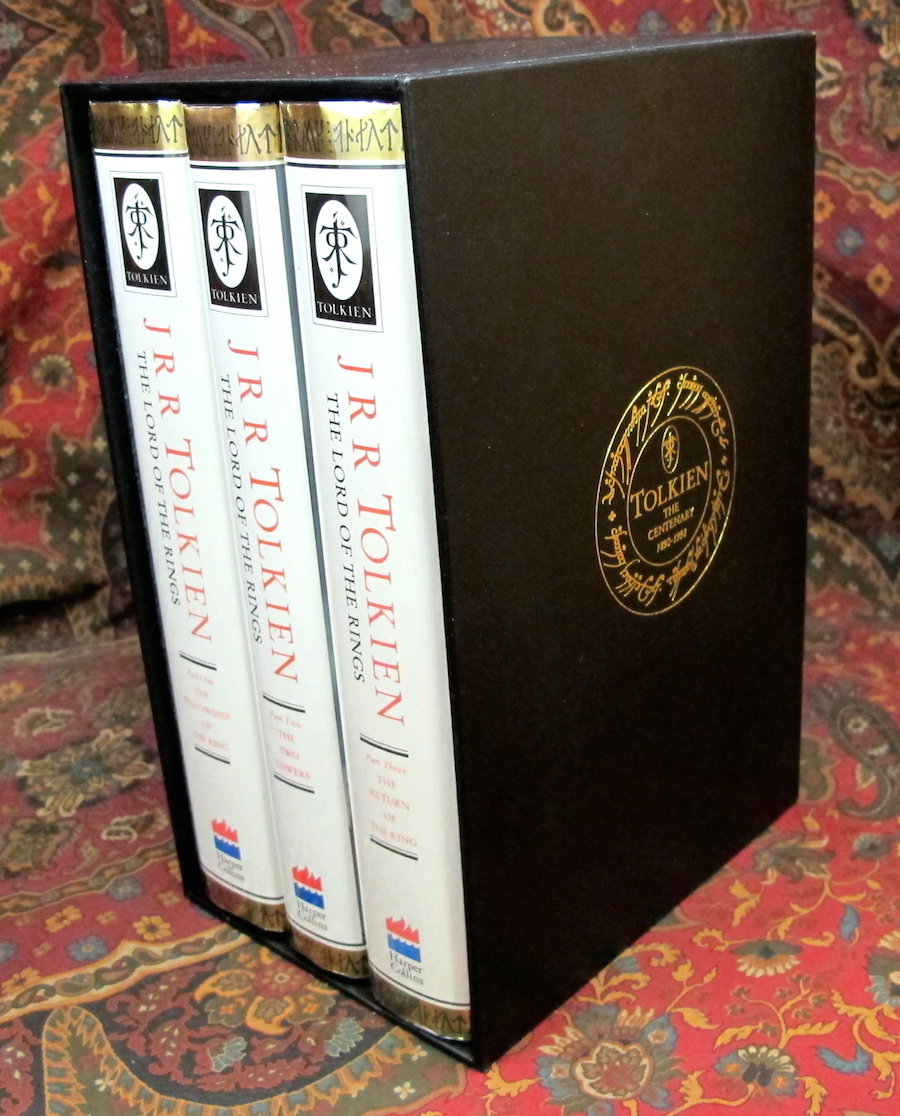 The Lord of the Rings, 1991 UK Centenary Edition Three Volume Set, with Custom Slipcase