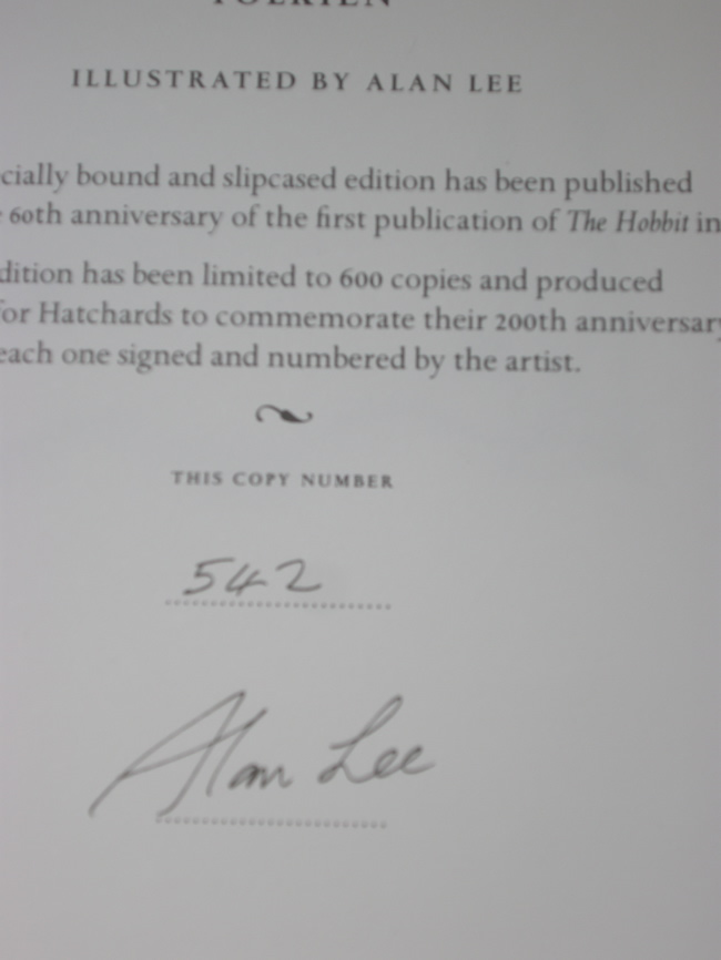 Alan Lee limited signature page