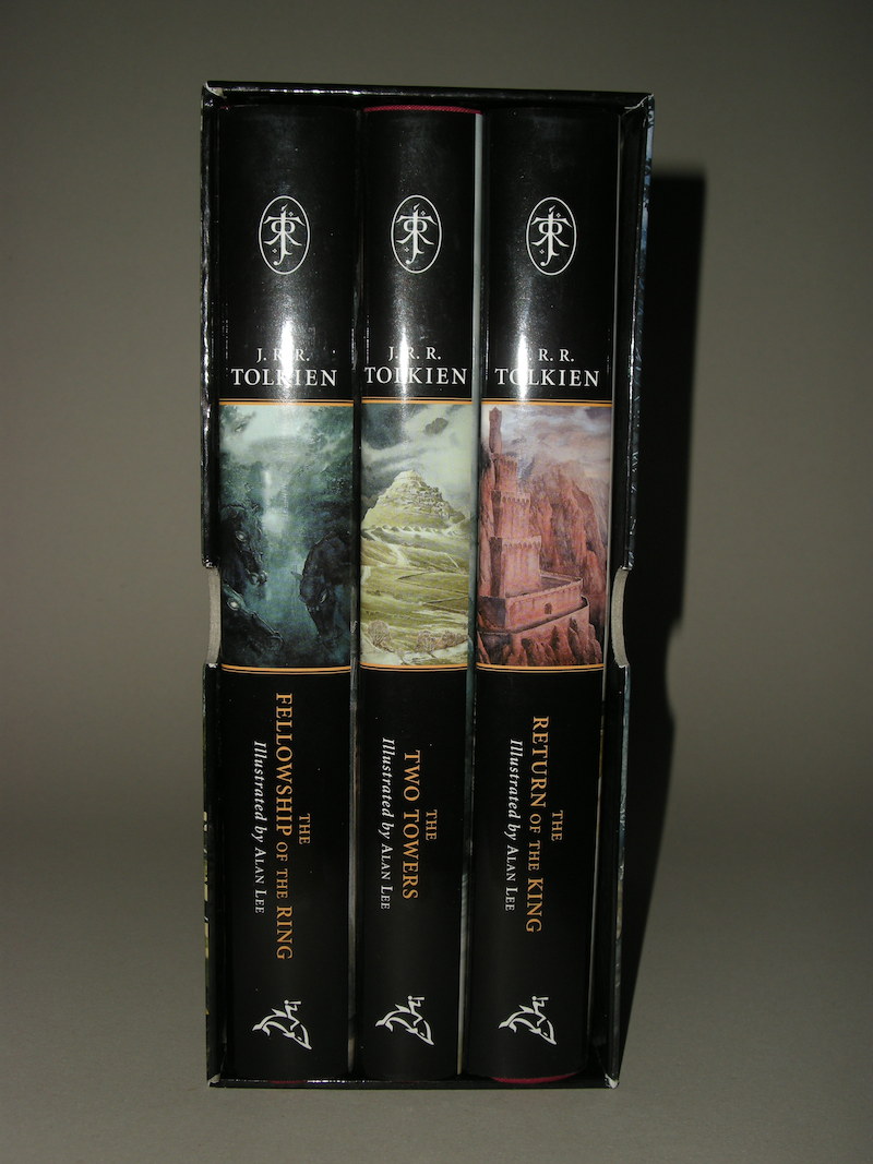The Lord of the Rings by Houghton Mifflin - illustrated by Alan Lee to all 3 volumes