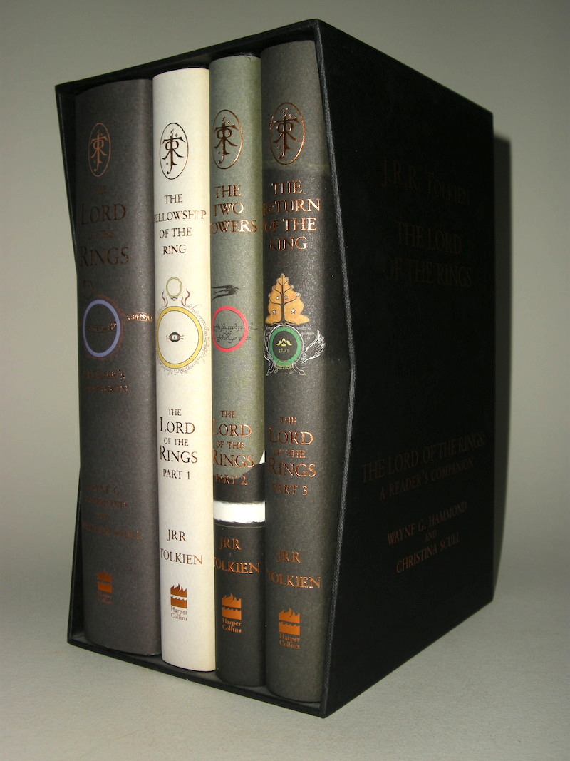 The Lord of the Rings and The Lord of the Rings: A Reader's Companion, 50th Anniversary Edition released in 2005 by HarperCollins