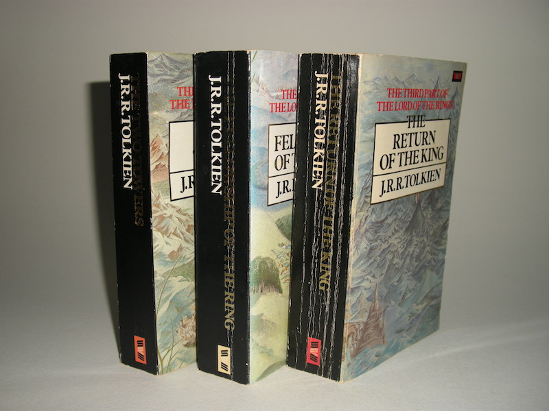 J.R.R. Tolkien, The Lord of the Rings paperbacks with Pauline Baynes covers published by Unwin Paperbacks
