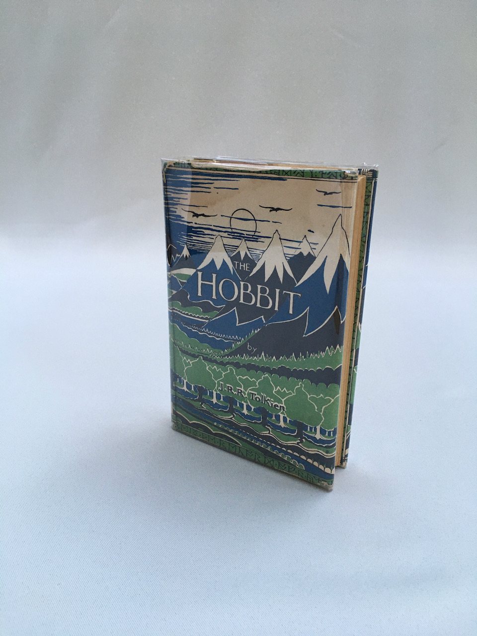 The Hobbit, or There and Back Again, by J.R.R. Tolkien. Published by Allen & Unwin in 1954