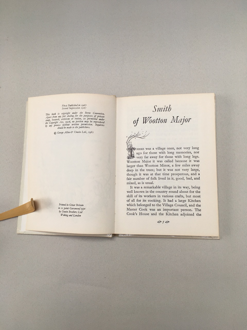 Smith of Wootton Major 1967 2nd impression signed by Tolkien 13