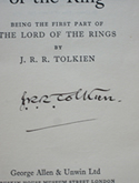 Signed Tolkien rebound editions