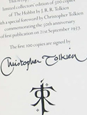 Signed deluxe Limited Tolkien books